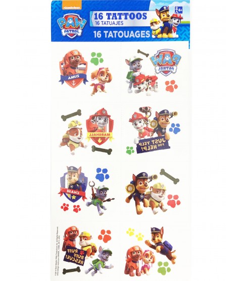Paw Patrol Temporary Tattoos (1 sheet)